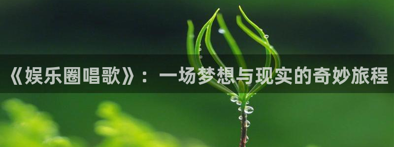 7790必发集团平台开户链接：《娱乐圈唱歌》：一场梦想与现实的奇妙旅程