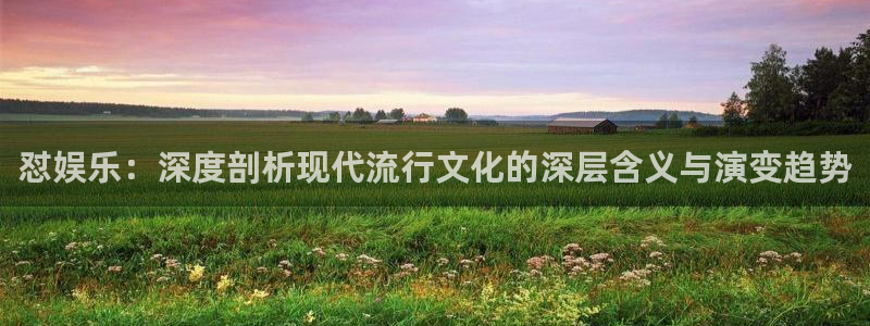 7790必发集团官网：怼娱乐：深度剖析现代流行文化的深层含义与演变趋势